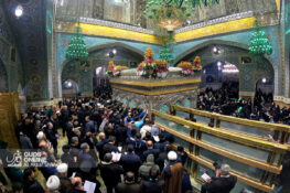 گزارش تصویری/ تعویض گل‌های ضریح حرم مطهر امام رضا (ع)