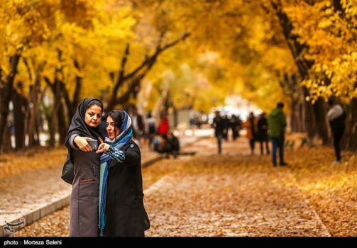 پاییز در چهار باغ اصفهان