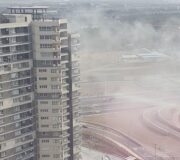 انفجار گاز در یکی از طبقات برجی در چیتگر